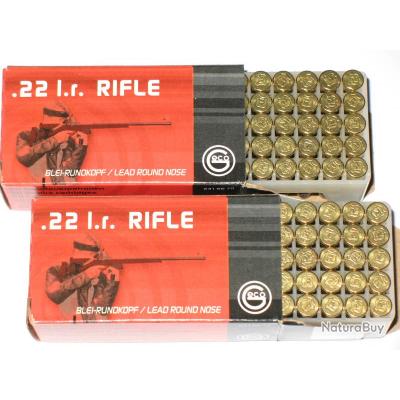 Tir avec TOZ 78-04M à 50m avec une lunette Sutter 10-40x60 __00004_Cartouches-22LR-GECO-Rifle-4-boites-50